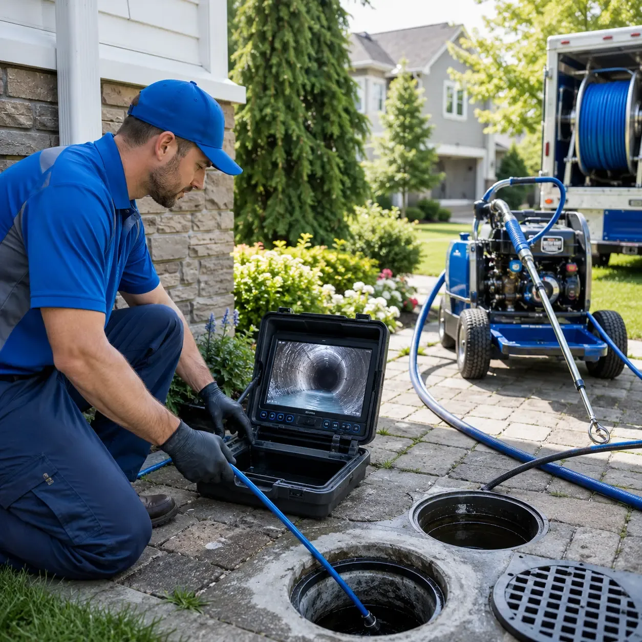Outdoor drain cleaning professionals serving Hunt, TX